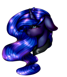 Size: 836x956 | Tagged: safe, artist:xxmissteaxx, princess luna, alicorn, pony, crying, female, floppy ears, mare, simple background, smiling, solo, transparent background