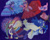 Size: 6000x4756 | Tagged: safe, artist:kelseyleah, princess cadance, princess celestia, princess flurry heart, princess luna, twilight sparkle, twilight sparkle (alicorn), alicorn, pony, absurd resolution, clothes, dress, flower, painting, traditional art