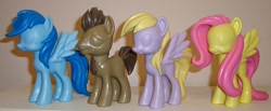 Size: 1024x423 | Tagged: safe, derpy hooves, doctor whooves, fluttershy, rainbow dash, pegasus, pony, female, funko, mare, toy