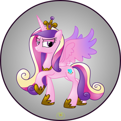 Size: 5000x5000 | Tagged: safe, artist:lakword, princess cadance, alicorn, pony, absurd resolution, evil grin, grin, simple background, smiling, solo, standing, transparent background