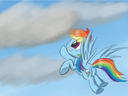 Size: 960x720 | Tagged: safe, artist:tggeko, rainbow dash, pegasus, pony, butt, female, mare, plot, solo