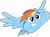 Size: 8033x6000 | Tagged: safe, artist:amy mebberson, artist:yetioner, idw, rainbow dash, pegasus, pony, .svg available, absurd resolution, idw showified, simple background, transparent background, vector