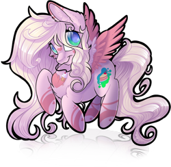 Size: 1356x1322 | Tagged: safe, artist:mychelle, oc, oc:hanalea, pegasus, pony, female, mare, simple background, solo, transparent background, two toned wings, wings