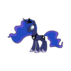 Size: 2000x2000 | Tagged: safe, princess luna, alicorn, pony, female, mare, smiling, solo