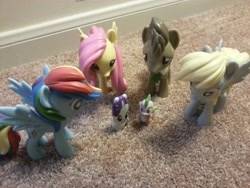 Size: 3264x2448 | Tagged: safe, derpy hooves, doctor whooves, fluttershy, rainbow dash, rarity, spike, pegasus, pony, female, flash drive, funko, irl, mare, mimobot, photo, toy, usb