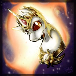 Size: 900x900 | Tagged: safe, artist:mychelle, daybreaker, pony, bust, portrait, solo