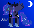 Size: 113x94 | Tagged: safe, artist:mjaxmajoran, princess luna, alicorn, pony, female, horn, mare, pixel art, solo