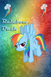 Size: 640x960 | Tagged: safe, rainbow dash, pegasus, pony, g4, cutie mark, iphone, iphone wallpaper, solo, text, wallpaper