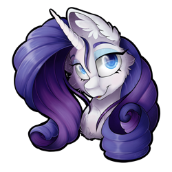 Size: 2048x2048 | Tagged: safe, artist:mychelle, rarity, pony, unicorn, bust, high res, portrait, simple background, solo, transparent background