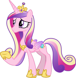 Size: 4199x4310 | Tagged: safe, artist:frownfactory, princess cadance, alicorn, pony, once upon a zeppelin, .svg available, crown, cutie mark, horn, jewelry, regalia, sad, simple background, solo, svg, transparent background, two toned wings, vector, wings, woobie