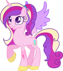 Size: 1024x1150 | Tagged: safe, artist:lilygarent, princess cadance, alicorn, pony, cute, cutedance, hoof shoes, one hoof raised, raised hoof, simple background, solo, transparent background