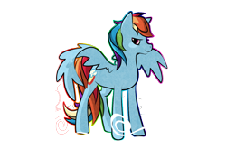 Size: 1366x900 | Tagged: safe, artist:pon-ee, rainbow dash, pegasus, pony, female, mare, simple background, solo, transparent background