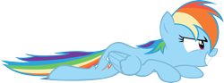 Size: 2631x978 | Tagged: safe, artist:klaifferon, rainbow dash, pegasus, pony, simple background, smiling, transparent background, vector