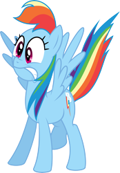Size: 5501x7921 | Tagged: safe, artist:deadparrot22, rainbow dash, pegasus, pony, absurd resolution, simple background, transparent background, vector