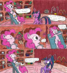 Size: 859x929 | Tagged: safe, artist:eternaljonathan, derpibooru import, pinkie pie, twilight sparkle, twilight sparkle (alicorn), alicorn, earth pony, pony, comic, stomach growl, stomach noise