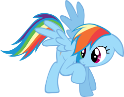 Size: 5859x4617 | Tagged: safe, artist:deadparrot22, rainbow dash, pegasus, pony, absurd resolution, simple background, transparent background, vector