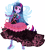 Size: 12217x13559 | Tagged: safe, artist:sugar-loop, derpibooru import, twilight sparkle, twilight sparkle (alicorn), alicorn, equestria girls, rainbow rocks, absurd resolution, box art, clothes, high heels, lipstick, ponied up, simple background, solo, transparent background, vector