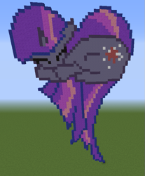 Size: 561x676 | Tagged: safe, derpibooru import, twilight sparkle, pony, art, cute, minecraft, minecraft pixel art, my little pony, pixel art, ponies