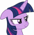 Size: 4762x4820 | Tagged: safe, artist:slb94, derpibooru import, twilight sparkle, twilight sparkle (alicorn), alicorn, pony, absurd resolution, female, mare, simple background, smirk, solo, transparent background, vector