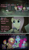 Size: 720x1228 | Tagged: safe, derpibooru import, edit, edited screencap, screencap, applejack, fluttershy, pinkie pie, rainbow dash, rarity, spike, twilight sparkle, twilight sparkle (alicorn), alicorn, mermaid, pony, scare master, applelion, astrodash, astronaut, athena sparkle, can, clothes, costume, female, hiatus, mare, mermarity, roller skates, screencap comic, shorts, skirt, tea party of doom, two heads, two-headed dragon