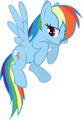 Size: 2138x3089 | Tagged: dead source, safe, artist:waranto, rainbow dash, pegasus, pony, female, flying, mare, simple background, solo, transparent background, vector