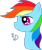 Size: 1600x1926 | Tagged: safe, artist:mactavish1996, rainbow dash, pegasus, pony, bust, portrait, solo