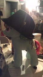 Size: 1840x3264 | Tagged: safe, rainbow dash, build-a-bear, hat, irl, photo, plushie, trilby