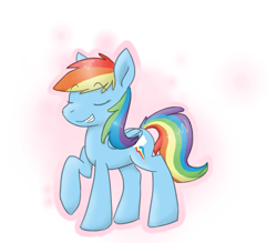 Size: 955x836 | Tagged: safe, artist:albtraumspringer, rainbow dash, pegasus, pony, grin, simple background, solo