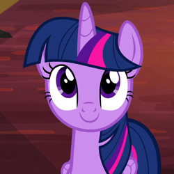 Size: 900x900 | Tagged: safe, derpibooru import, screencap, twilight sparkle, twilight sparkle (alicorn), alicorn, pony, power ponies (episode), c:, cropped, cute, female, mare, solo, twiabetes