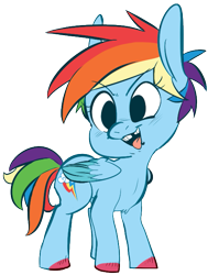 Size: 495x655 | Tagged: safe, artist:bunditos, artist:tweissie, rainbow dash, pegasus, pony, chest fluff, gap teeth, simple background, solo, transparent background