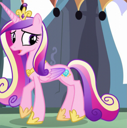 Size: 601x605 | Tagged: safe, screencap, princess cadance, alicorn, pony, princess spike (episode), cropped, solo