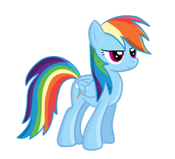 Size: 1188x1080 | Tagged: safe, artist:techs181, rainbow dash, pegasus, pony, female, mare, simple background, smiling, solo, transparent background