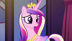 Size: 1280x720 | Tagged: safe, screencap, princess cadance, alicorn, pony, princess spike (episode), female, horn, solo