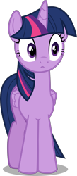 Size: 3222x7415 | Tagged: safe, artist:itv-canterlot, derpibooru import, twilight sparkle, twilight sparkle (alicorn), alicorn, pony, the mane attraction, .ai available, .svg available, absurd resolution, confused, female, mare, simple background, solo, transparent background, vector