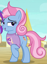 Size: 525x705 | Tagged: safe, screencap, princess cadance, sun cloche, alicorn, pony, once upon a zeppelin, clothes, cropped, shirt, solo, t-shirt