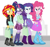 Size: 920x860 | Tagged: safe, artist:dm29, derpibooru import, pinkie pie, rarity, sci-twi, sunset shimmer, twilight sparkle, equestria girls, friendship games, bikini top, shopping