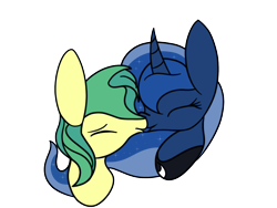 Size: 1600x1200 | Tagged: safe, artist:rafuki, princess luna, oc, oc:thunderdash(454), alicorn, pony, canon x oc, eyes closed, female, kissing, male, shipping, straight