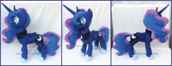 Size: 1930x742 | Tagged: safe, artist:lilmoon, princess luna, pony, irl, photo, plushie, solo