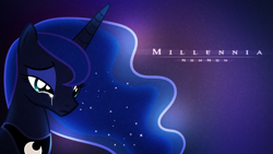 Size: 1920x1080 | Tagged: safe, artist:vexx3, princess luna, alicorn, pony, crying, solo, wallpaper