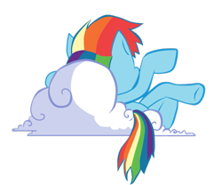 Size: 979x816 | Tagged: safe, artist:julietsbart, rainbow dash, pegasus, pony, .mov, cloud, simple background, solo, transparent background, vector