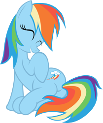 Size: 2000x2391 | Tagged: safe, artist:klaifferon, rainbow dash, pegasus, pony, cute, plot, simple background, smiling, transparent background, vector