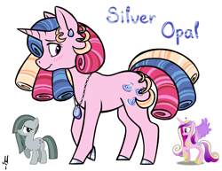 Size: 1048x811 | Tagged: safe, artist:fusionsofponies, artist:milchik, marble pie, princess cadance, oc, fusion, jewelry