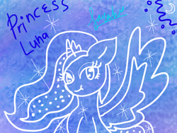 Size: 800x600 | Tagged: safe, artist:renarararista, princess luna, alicorn, pony, female, mare, solo