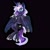 Size: 1500x1500 | Tagged: safe, artist:goldenrainynight, princess luna, alicorn, pony, semi-anthro, beautiful, black background, ethereal mane, female, galaxy mane, hoof shoes, looking at you, mare, simple background, solo