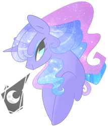 Size: 1098x1280 | Tagged: safe, artist:euphoriapony, princess luna, alicorn, pony, female, lidded eyes, mare, simple background, solo, starry mane, transparent background