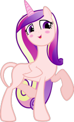 Size: 3468x5737 | Tagged: safe, artist:ekkitathefilly, edit, editor:slayerbvc, princess cadance, alicorn, pony, absurd resolution, bald, blushing, female, furless, furless edit, mare, misleading thumbnail, missing accessory, nude edit, nudity, plucked, raised hoof, shaved, shaved tail, simple background, solo, transparent background