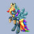 Size: 5000x5000 | Tagged: safe, rainbow dash, pegasus, pony, absurd resolution, blue coat, female, mare, multicolored mane