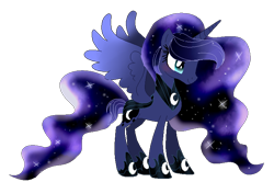 Size: 746x494 | Tagged: safe, artist:6figersloverever, princess luna, alicorn, pony, alternate design, base used, female, mare, simple background, solo, transparent background