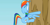 Size: 1366x681 | Tagged: safe, screencap, rainbow dash, pegasus, pony, griffon the brush off, blue coat, female, mare, multicolored mane, solo