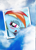 Size: 317x440 | Tagged: safe, artist:ziemniax, rainbow dash, pegasus, pony, blue coat, female, mare, multicolored mane